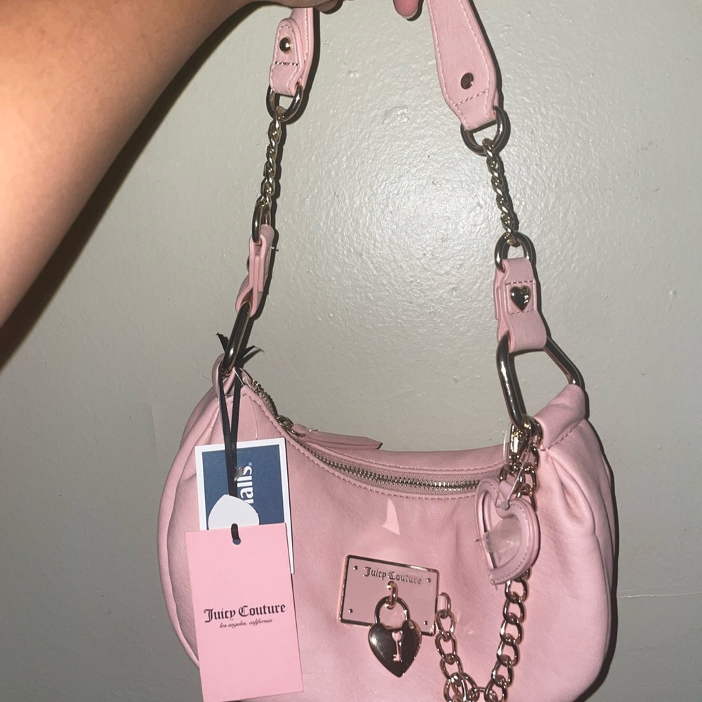 Juicy Couture Pink Rolling on hobo Shoulder Bag
